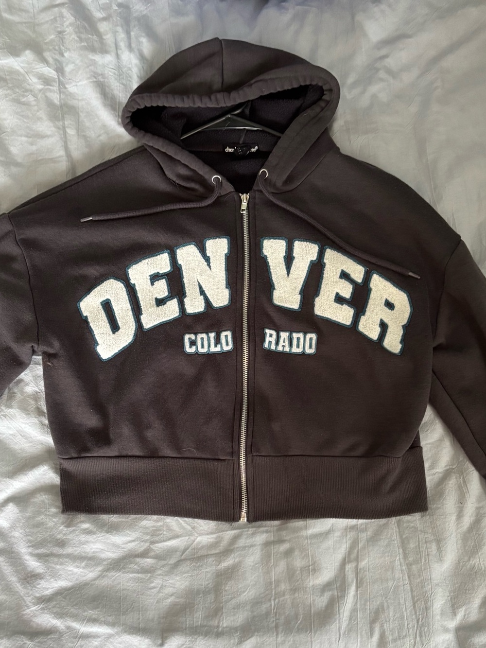 Denver Colorado Women’s Zip-Up Hoodie - Dark Grey